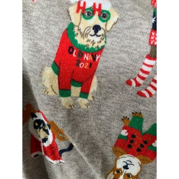 Old Navy Girls Gray Christmas Themed Legging Pants XL size 12 Dated 2021 - Picture 5 of 9